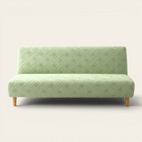 Sofa Bed Cover – Diamond Jacquard – Sage Green