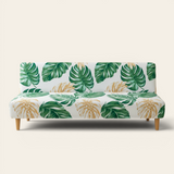 Sofa Bed Cover – Tropical Leaf – Palm Green