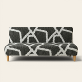 Sofa Bed Cover – Geometric – Charcoal