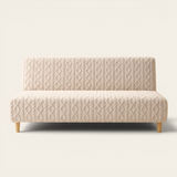 Sofa Bed Cover – Cable Knit – Oatmeal Cream