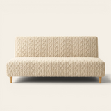 Sofa Bed Cover – Cable Knit – Ivory Cream