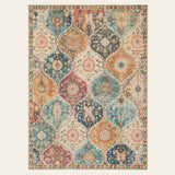 Rug – Ultra-thin Vintage Floral Moroccan Trellis And – Faded Rose