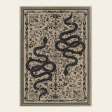 Rug – Mystical Snake – Coffee Brown