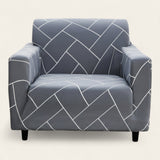 Armchair Cover – Plain Stretch – Pearl Grey