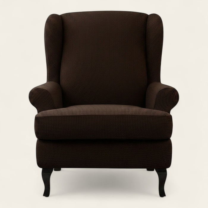 Armchair Cover – Smooth – Espresso
