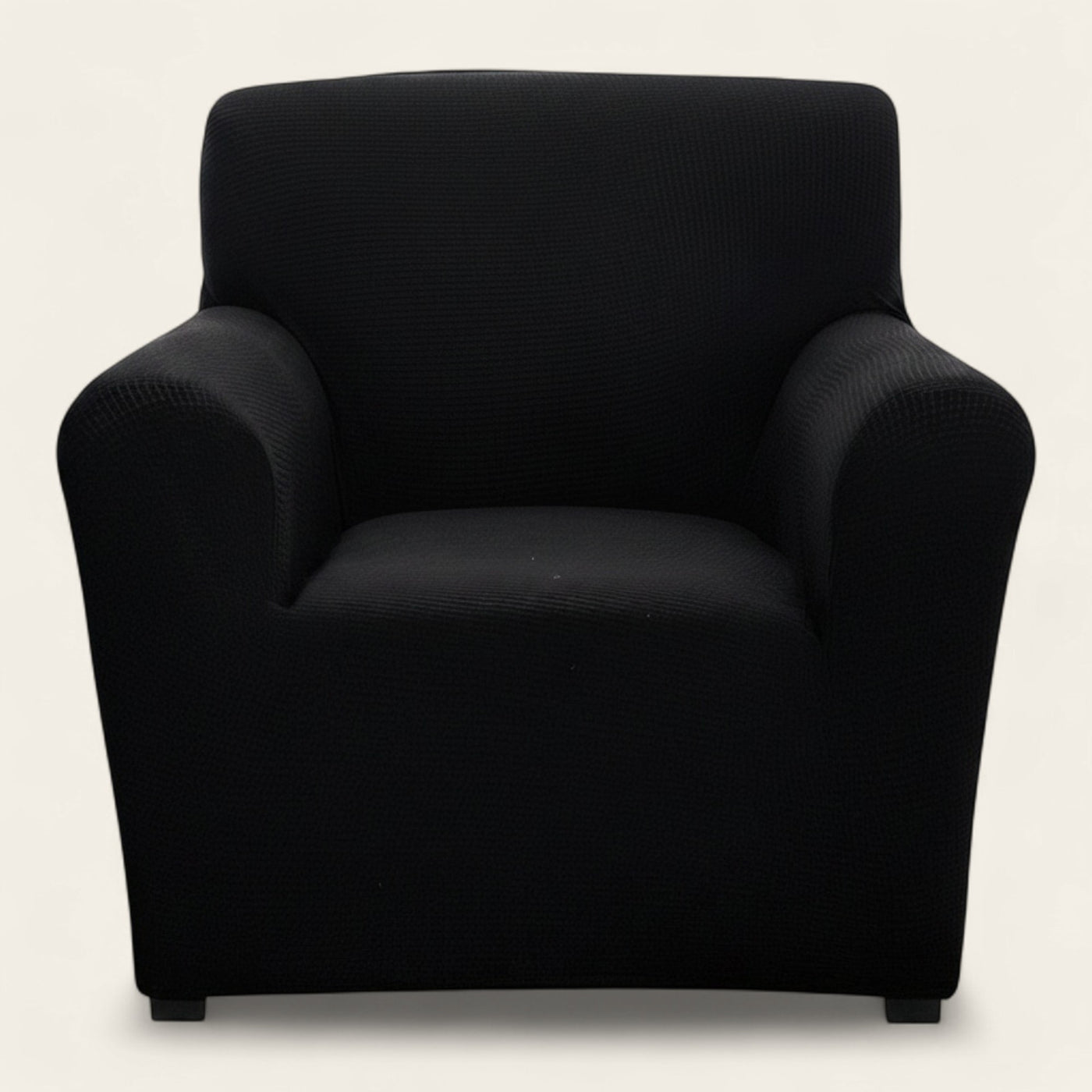 Armchair Cover – Smooth – Ink Black