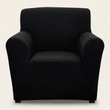 Armchair Cover – Smooth – Ink Black