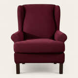 Armchair Cover – Smooth Wingback – Bordeaux
