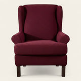 Armchair Cover – Smooth Wingback – Bordeaux