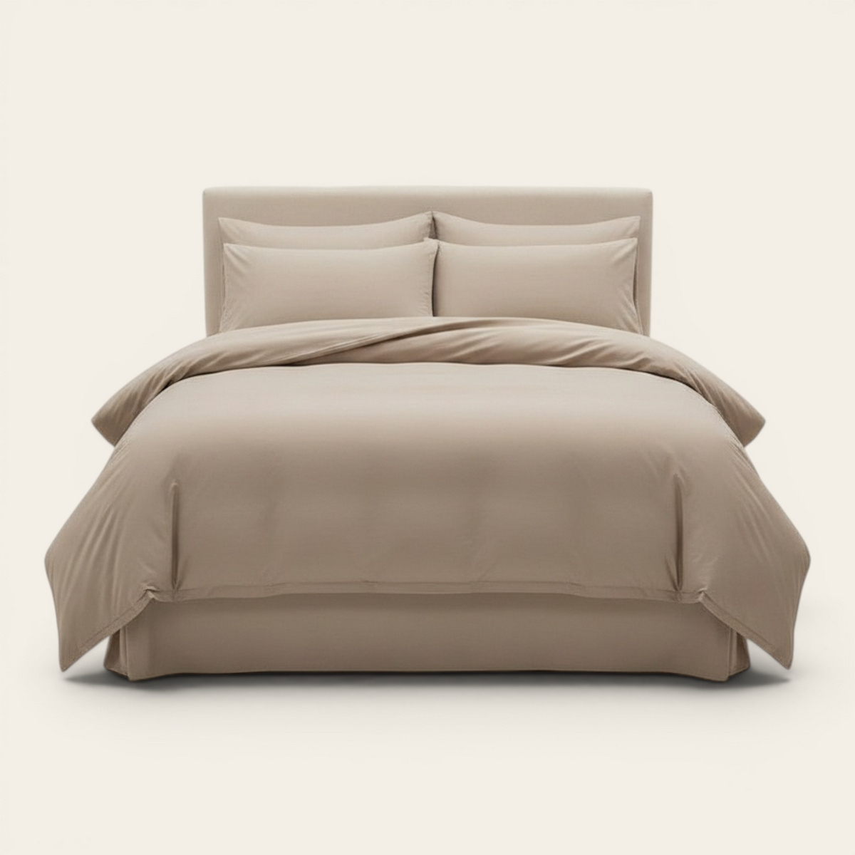 Bedding Set – Cotton Plain – Caramel