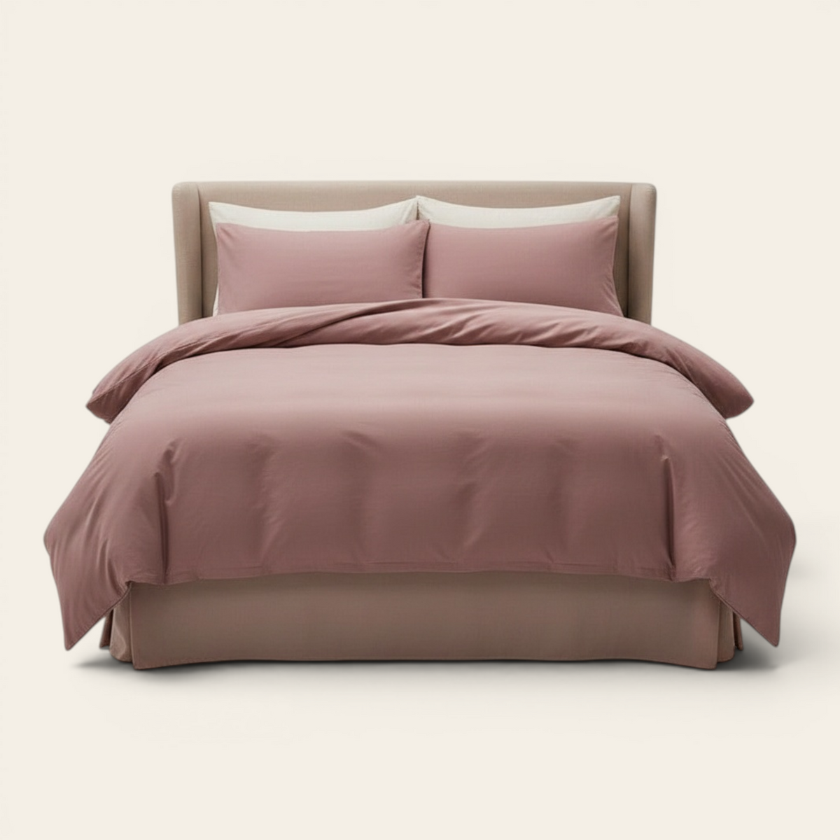 Bedding Set – Cotton Plain – Soft Blush