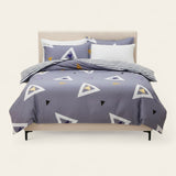 Bedding Set – Geometric Triangle – Lavender Mist