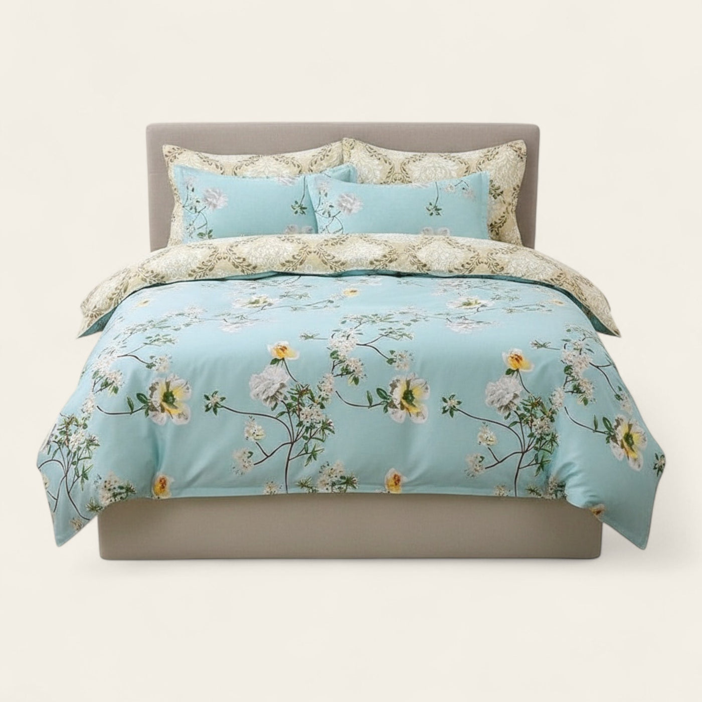 Bedding Set – Spring Floral – Mint