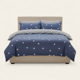 Bedding Set – Triangle Print – Midnight Navy