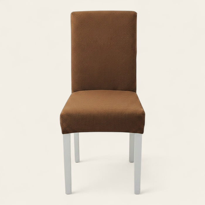 Chair Cover – Herringbone Knit – Caramel