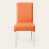 Chair Cover – Leather Look – Terracotta