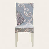 Chair Cover – Paisley Print – Pearl Grey