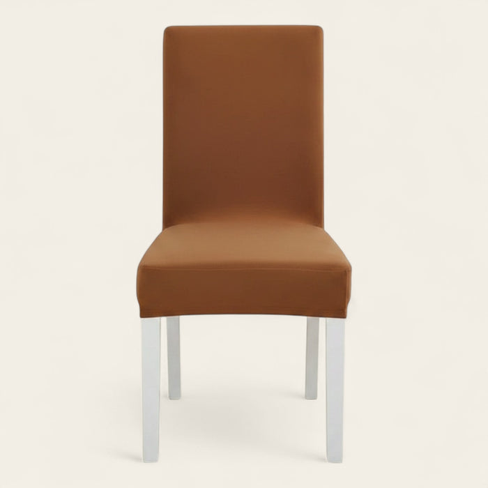 Chair Cover – Plain Stretch – Caramel