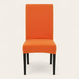 Chair Cover – Plain Stretch – Terracotta