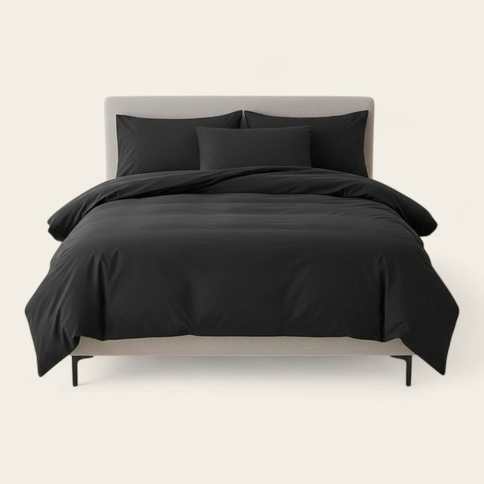 Duvet Cover – Cotton Plain – Ink Black