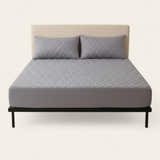 Fitted Sheet – Quilted – Pearl Grey