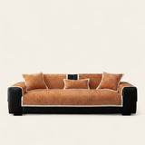 Non-Slip Sofa Cover – Chenille – Terracotta