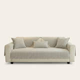 Non-Slip Sofa Cover – Fine Pinstripe – Bouclé Sand