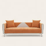 Non-Slip Sofa Cover – Plain Stretch – Terracotta