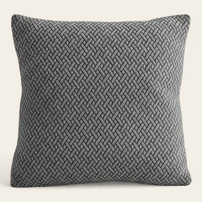 Pillow Cover – Basket Weave – Charcoal
