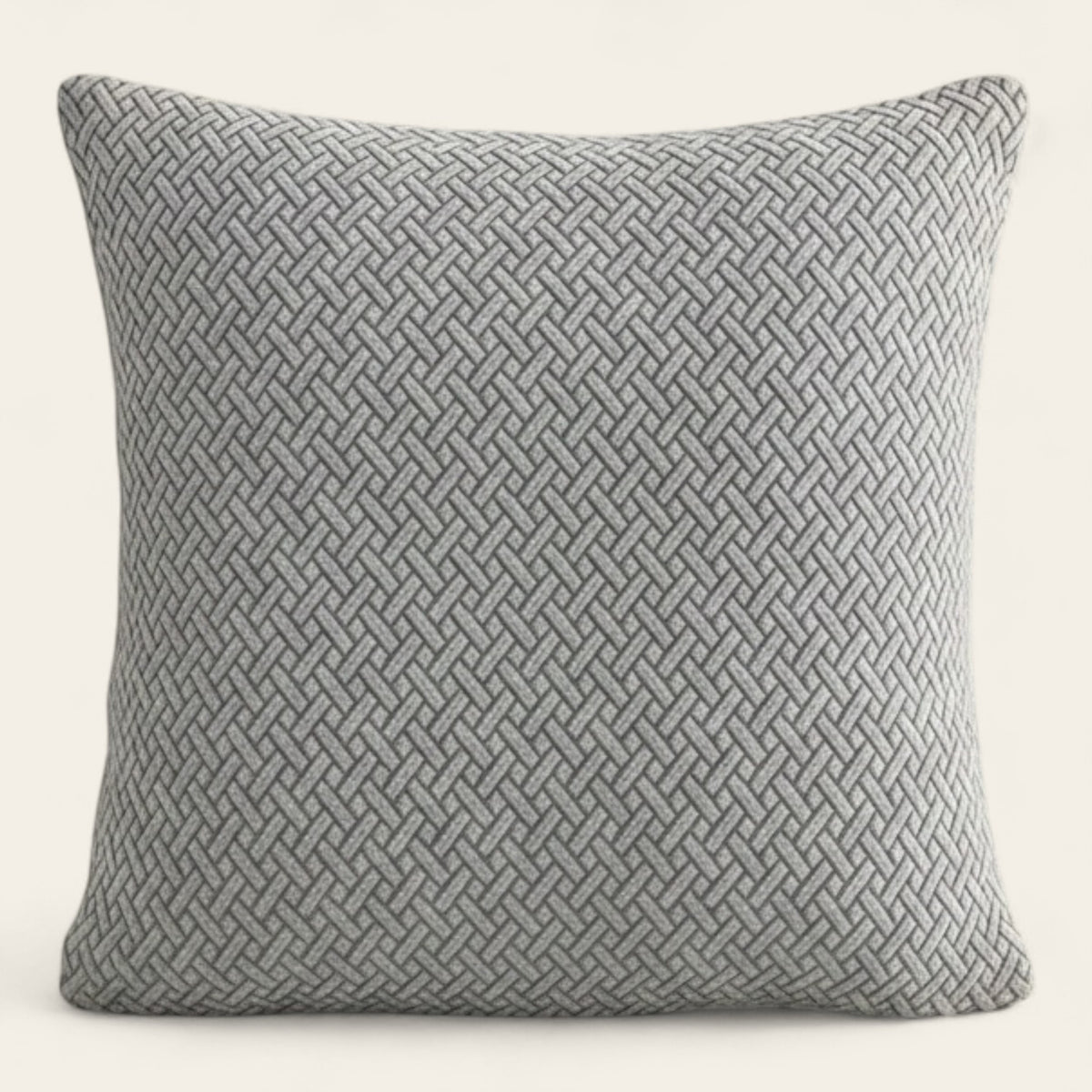 Pillow Cover – Basket Weave – Pearl Grey