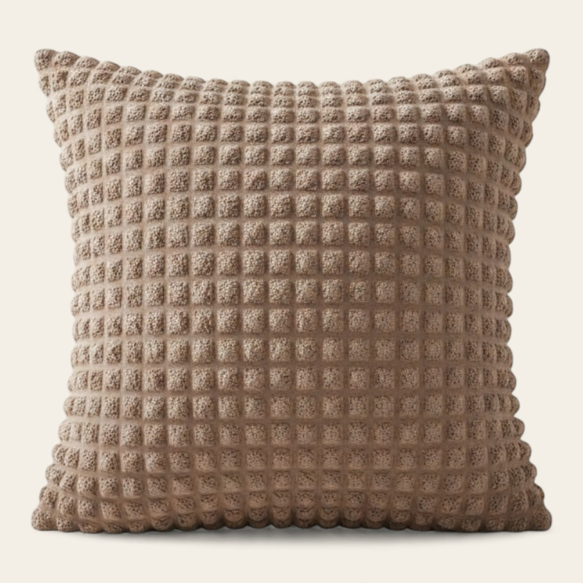 Pillow Cover – Bubble Plush – Cocoa