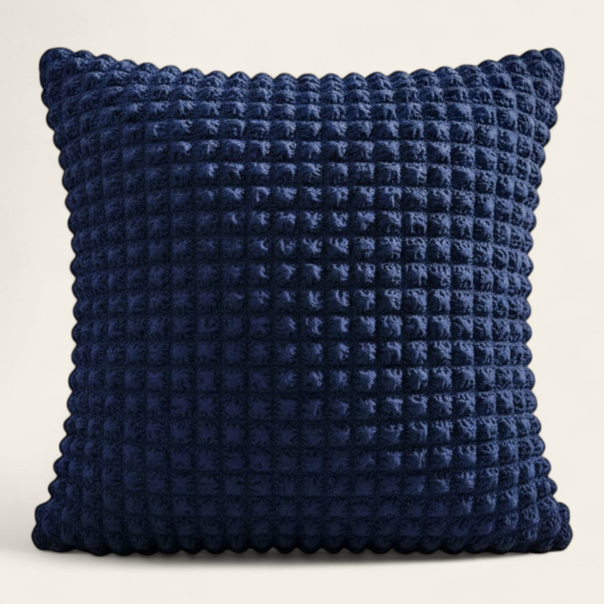 Pillow Cover – Bubble Plush – Midnight Navy