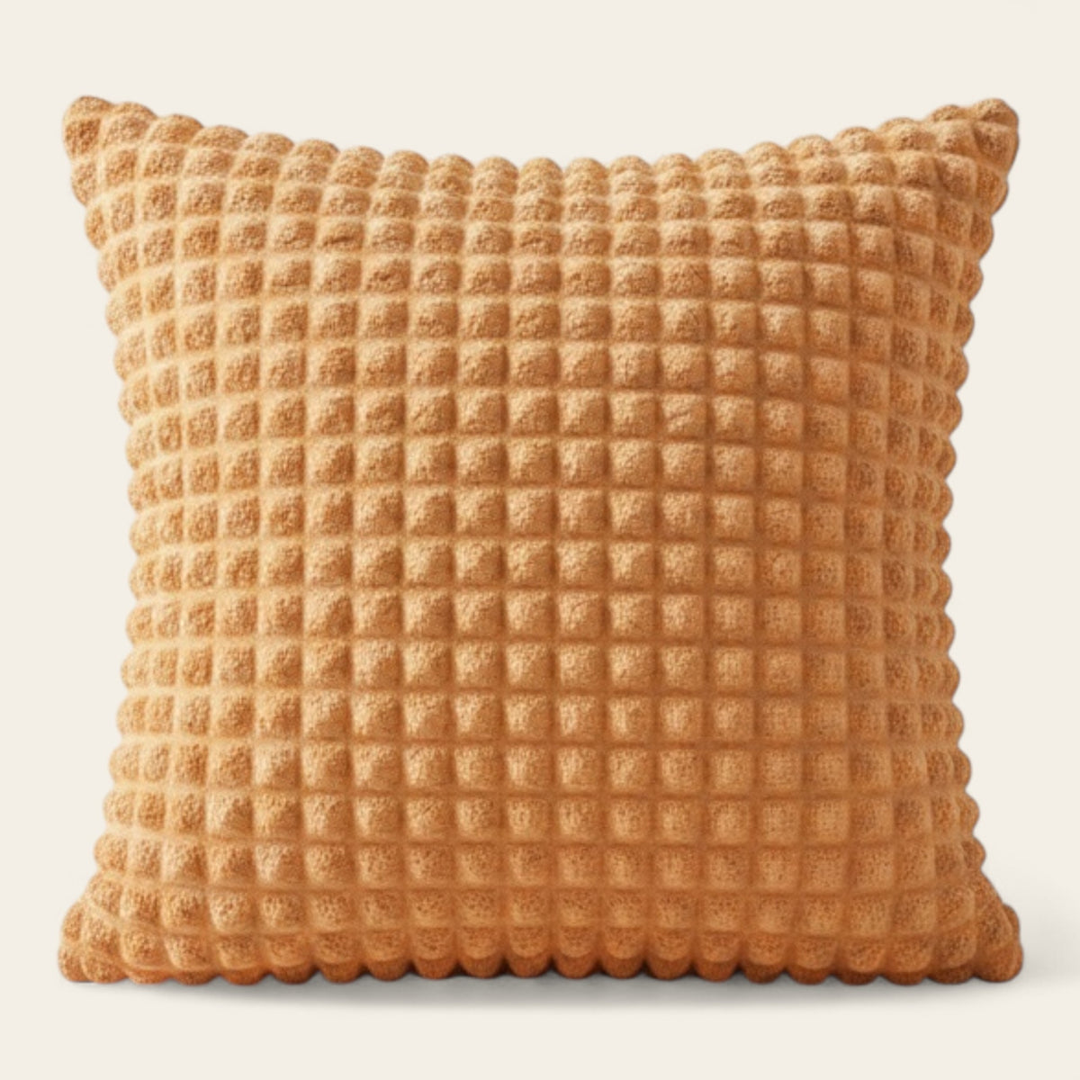 Pillow Cover – Bubble Plush – Terracotta