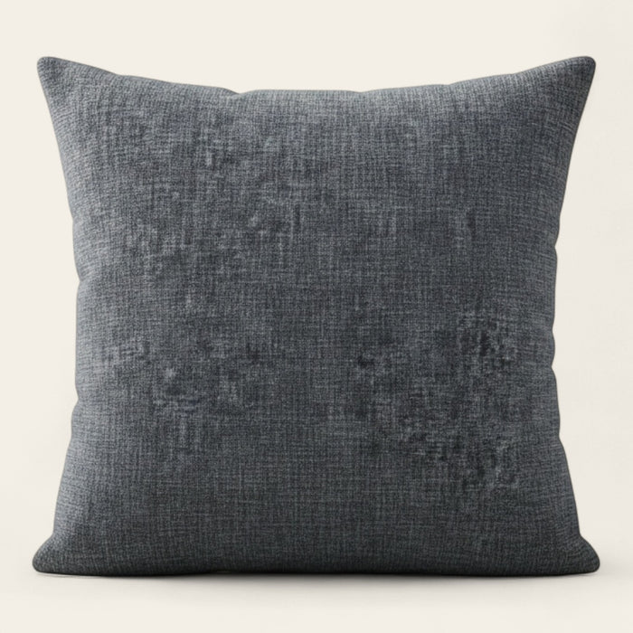 Pillow Cover – Cross Weave Distressed – Charcoal