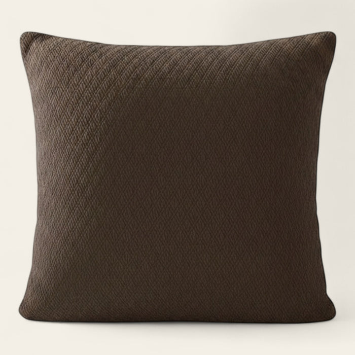 Pillow Cover – Diamond Quilt – Cocoa