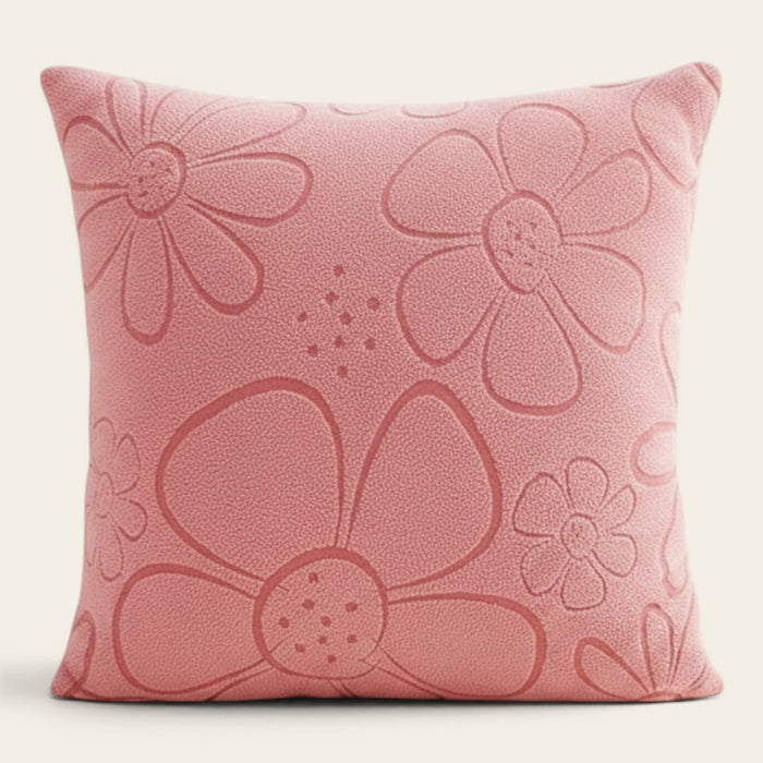 Pillow Cover – Floral Bloom – Soft Blush