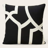 Pillow Cover – Geometric Line – Ink Black