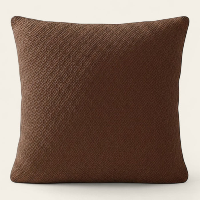 Pillow Cover – Herringbone Knit – Espresso