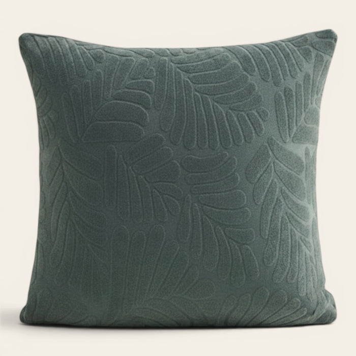 Pillow Cover – Leaf Jacquard – Forest