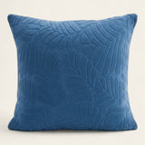 Pillow Cover – Leaf Jacquard – Stormy Blue