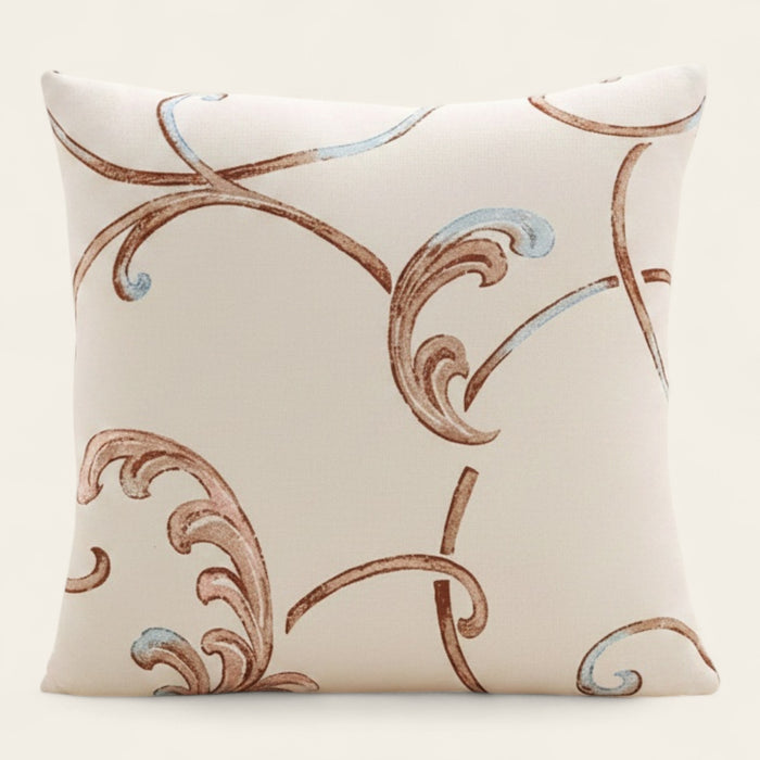 Pillow Cover – Ribbon Swirl – Ivory Cream