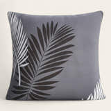 Pillow Cover – Tropical Palm – Charcoal