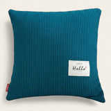 Pillow Cover – Waffle Quilt – Teal