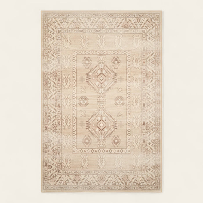 Rug – Distressed Tribal – Bouclé Sand
