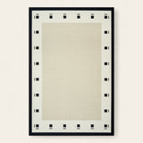 Rug – Dot Border – Ivory Cream