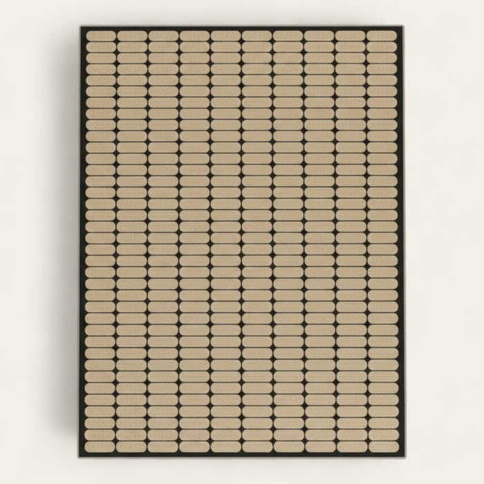 Rug – Grid Dot – Bouclé Sand