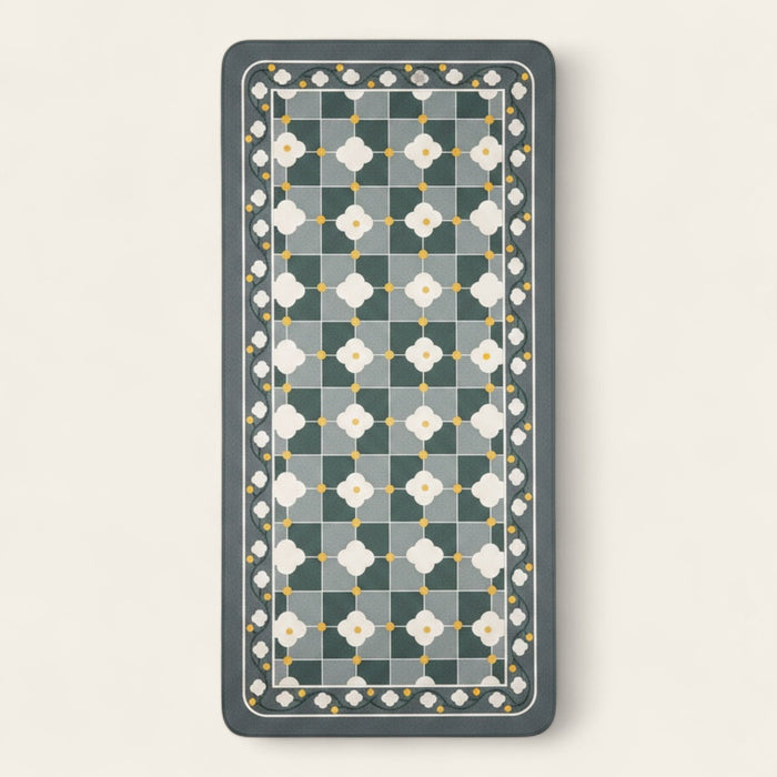 Rug – Moroccan Tile – Stormy Blue