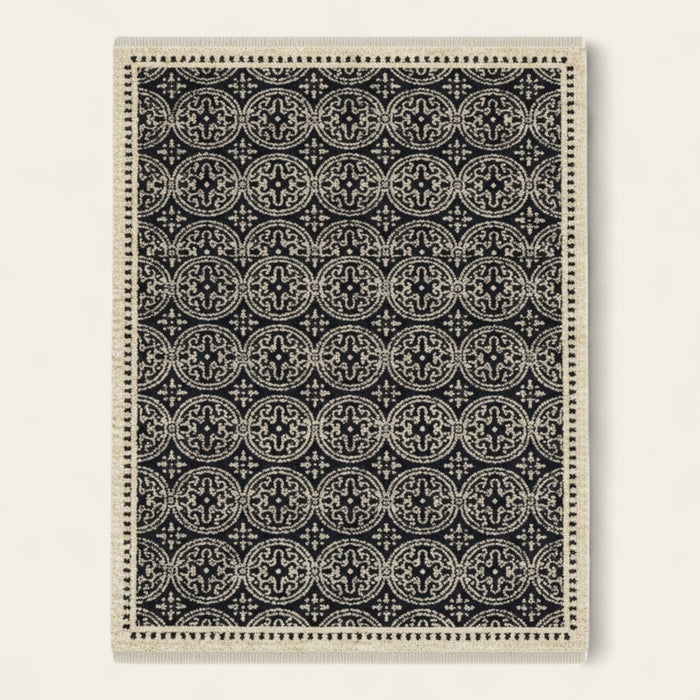 Rug – Ornate Border – Sage Mist