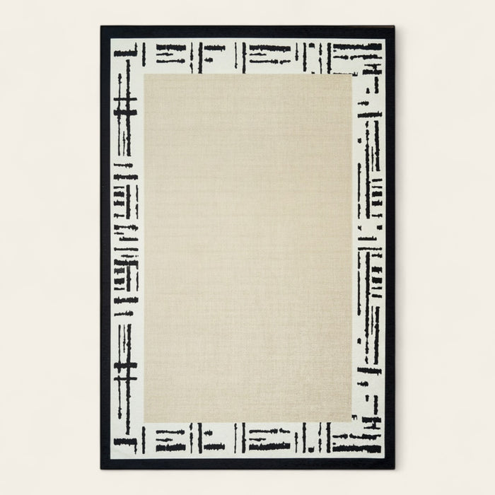 Rug – Tribal Border – Ivory Cream