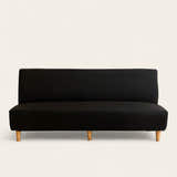 Sofa Bed Cover – Plain Stretch – Ink Black